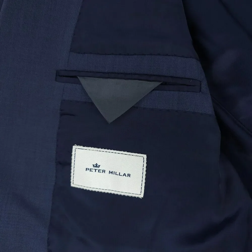 PETER MILLAR 100% Wool Two Button Blazer Jacket 48T Old Money Academia Preppy 48